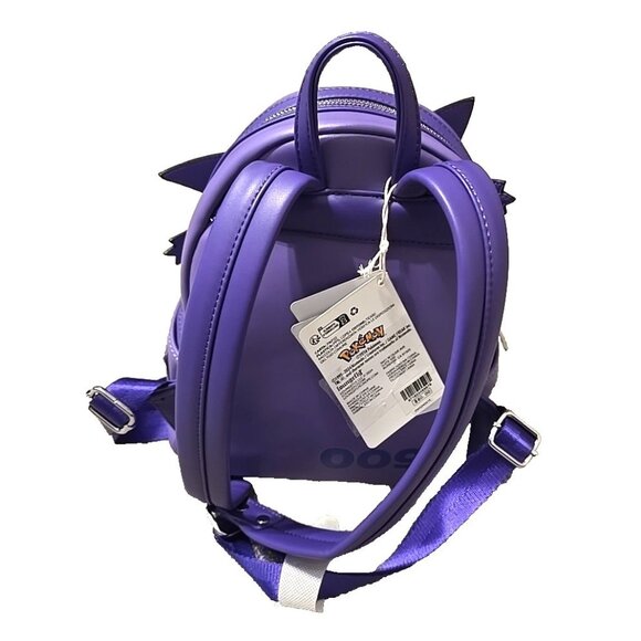 Loungefly Pokemon Gengar Cosplay Mini Backpack Model 0094 Chrome Hardware NEW - Picture 2 of 11